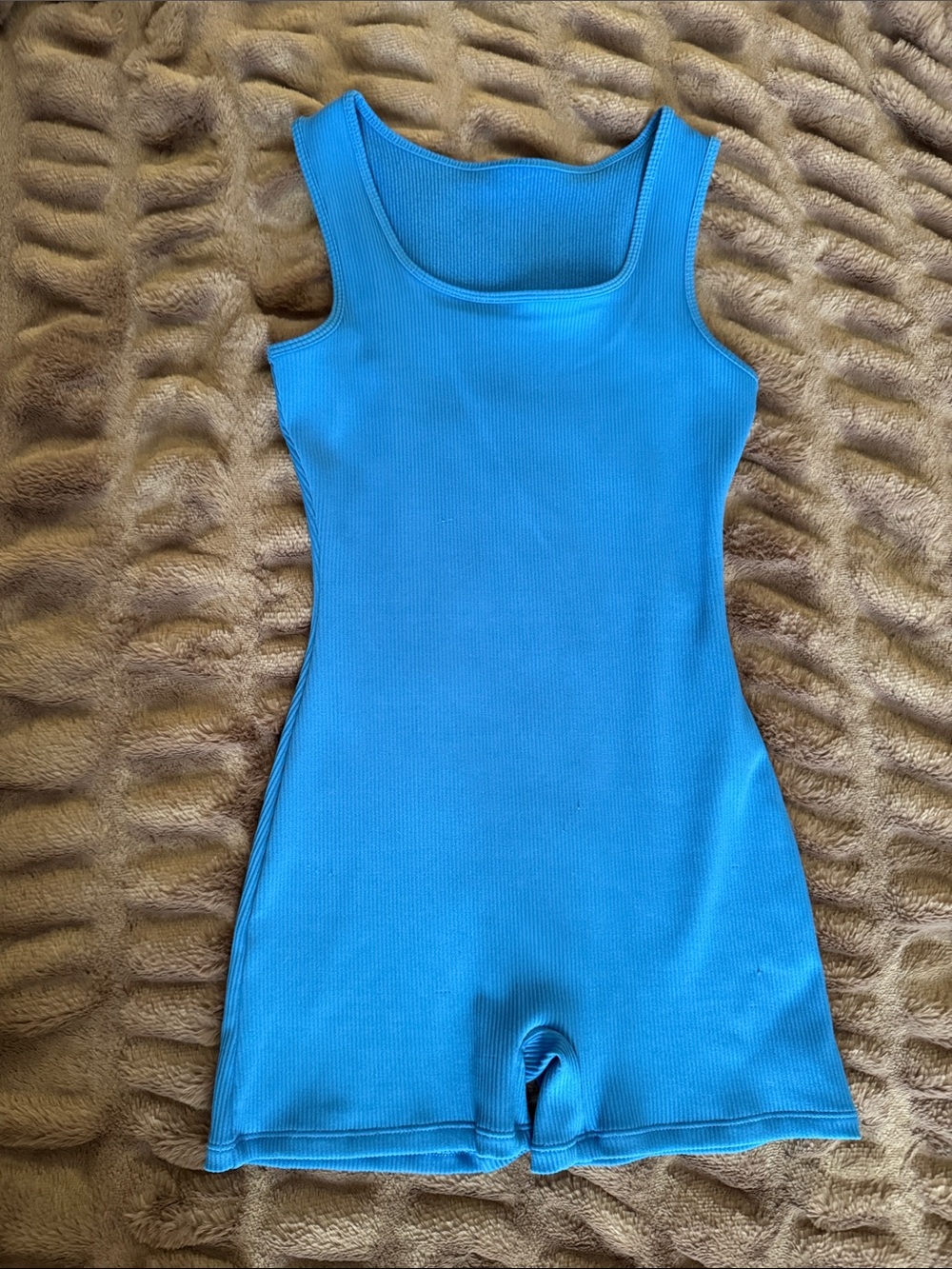 wild fable Bright Blue Ribbed One-Piece